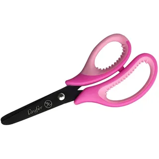 Läufer Bastelschere 13cm rund mit weichem Komfortgriff pink-lila