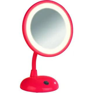 LED Kosmetikspiegel Style Standspiegel,17.5 x 28 x 12 cm, rot