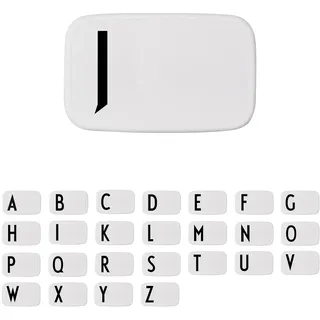 Design Letters Buchstaben Brotdose für Kinder, Erwachsene A-Z | Lunchbox BPA frei | Lunchbox Erwachsene | Personalisierte Geschenke | Ideal als Snackbox, Frühstücksbox, Brotbox Kinder, Brotdose Schule