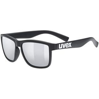 uvex LGL 39 - Sonnenbrille für Damen und Herren - verspiegelt - Filterkategorie 3 - black matt/silver - one size