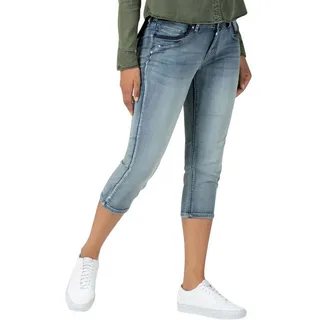 Timezone Slim Talitz 3/4 Hosen - Aqua Blue Wash - 26