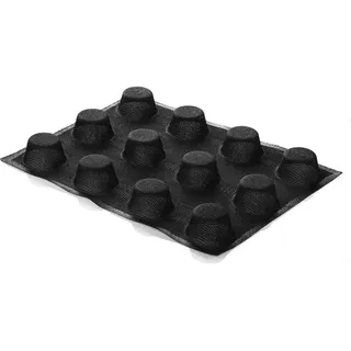 Silikomart runde form air plus 13 n.12, Backform, Schwarz