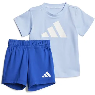 adidas Unisex Baby Essentials Big Logo Set Track Suit, glow blue/white, 3-4 Years