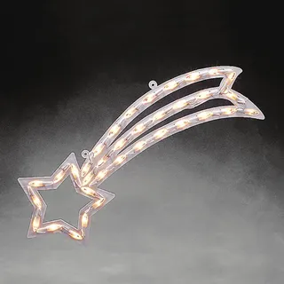 Konstsmide Fenstersilhouette Komet LED 55x22 cm Warmweiß