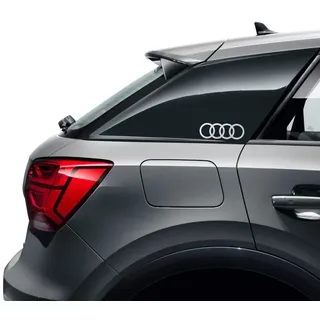 Audi Dekorfolie Ringe Silber