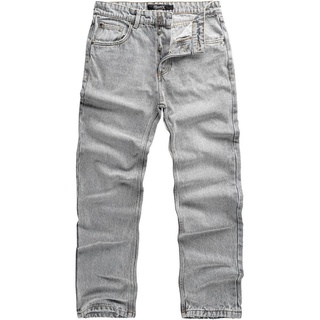 REPUBLIX Loose-fit-Jeans ZACHARY Herren 90s Denim Jeans Hose Straight Baggy grau