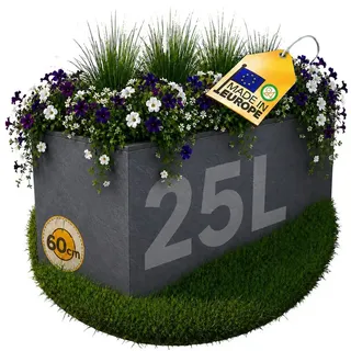 Ondis24 Balkonkasten Vulkan 20 x 59,5 x 22,5 cm Anthrazit