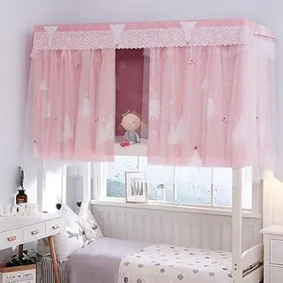 Kinder Betthimmel Kura Bett Mädchen Hochbett Bettvorhang Bettvorhang Verdunklung Studentenwohnheim Schlafzelt Staubdicht Etagenbett PrivatsphäreSchutz Bett Gardine Kinderzimmer 1.15x2m 1/2/3 Pcs