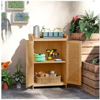 Outsunny Geräteschrank 6,55 x 0,4 m Gelb