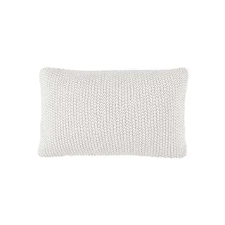 Marc O'Polo Home Dekokissen Nordic knit, aus gestrickter nachhaltiger Baumwolle weiß