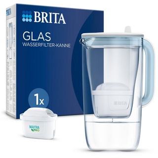BRITA Wasserfilter BRITA Glas Wasserfilter-Kanne, inkl. 1 MAXTRA PRO ALL-IN-1 Filterkartusche weiß