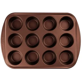 Sallys Muffinform XXL - für 12 XXL extra hohe Muffins, 28 x 40 x 4,5 cm, spezielle Antihaftbeschichtung