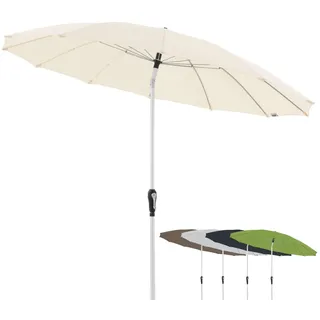 Doppler Sonnenschirm Orient Auto Tilt 250cm I Gartenschirm knickbar I Kurbelschirm mit UV-Schutz 50+ I Kurbelschirm aus Aluminium I regenabweisendes Polyester-Schirmdach - 250 cm