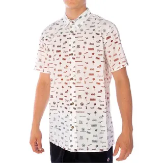 Ragwear Kurzarmhemd Hemd Ragwear Avry B weiß M