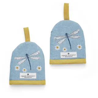Cooksmart Eierwärmer für alle Eiergrößen, 2 Stück, britischer Eierwärmer, Eierbecher-Wärmer für alle modernen Küchendesigns – English Meadows