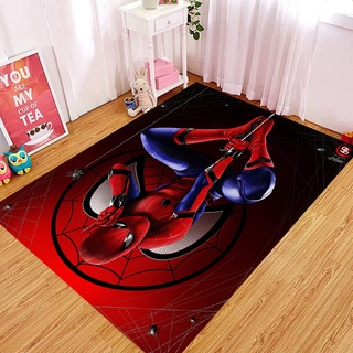 BILIVAN Teppich Rutschfester Teppich Marvel Avengers USA Captain Spider-Man Iron Man Matten Wohnzimmer Schlafzimmer Badezimmer (50 x 80 cm)