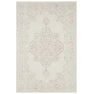 Teppich Boss Teppich In- & Outdoor Teppich Tilos Creme Beige, rechteckig, Höhe: 8 mm beige|weiß 160 cm x 230 cm x 8 mm