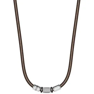 Fossil Kette mit Anhänger Machine braun|schwarz