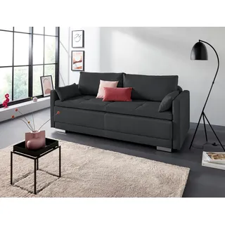 OTTO home Schlafsofa Mikrofaser 2,5-sitzig Grau