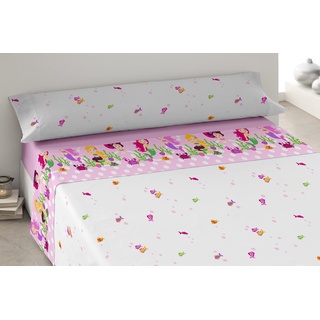 Degrees home Meerjungfrau - Bettwäsche für Kinder, 105 x 190 cm, 105 x 190 cm, Bettwäsche 50% Baumwolle, 50% Polyester, 3 Teile, rosa