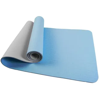 Newgen Medicals Doppelseitige TPE-Yoga- & Gymnastikmatte mit Tragegurt, 183 x 61 cm