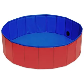Kinderpool Planschbecken Pool Kinder Swimmingpool Baby faltbar Rot, 80 x 30 cm R3 - Rot