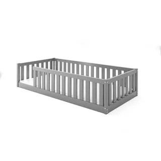 bms group sawomir pegza Kinderbett Montessori 160 x 80 cm Kiefer grau