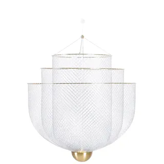 Moooi - Meshmatics LED-Kronleuchter Ø 58 cm, Stahl / Messing