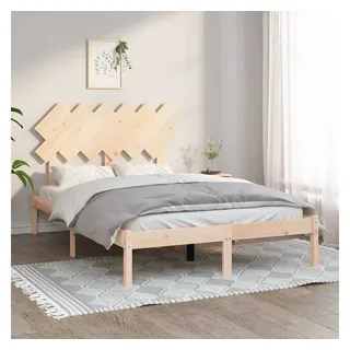 vidaXL Massivholzbett 120 x 200 cm Braun