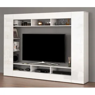OTTO home SPEED TV-Wand 216×158,6 cm Weiß Holzwerkstoff