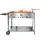 Deluxe 80 cm Edelstahl Schaschlikgrill mit Ablage und Topfhalter