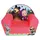 Fun House Kindersessel Masha et Michka x 33 x Baumwolle/Polyester rosa