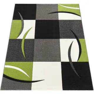 Paco Home Diamond 665 Teppichläufer 80 x 300 cm Grün/Schwarz