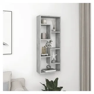 furnicato Wandregal Betongrau 36 x 16 x 90 cm aus Holzwerkstoff, 1-tlg., Offenes Regalboard mit viel Stauraum und Belastbarkeit bis zu 40 kg grau
