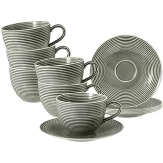 SELTMANN WEIDEN Beat Color Glaze Milchkaffeetasse 0,35 l Perlgrau 6 St.
