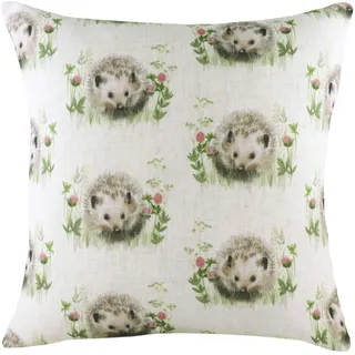 furn. Evans Lichfield Hedgerow Igel-Kissen mit Federfüllung, Mehrfarbig, 43 x 43 cm