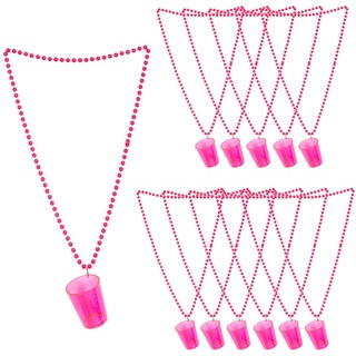 WIDMANN MILANO PARTY FASHION - Schnapsgläser zum Umhängen, 12 Stück, Schnapsbecher, Shotgläser, Halskette