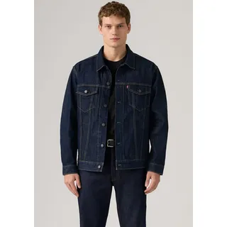 Jeansjacke LEVI'S "NEW RELAXED FIT TRUCK", Herren, Gr. L, blau (wash it out rinse t), Denim/Jeans, Obermaterial: 100% Baumwolle, relaxed fit, 1-Knopf-Manschette, Jacken Jeansjacke