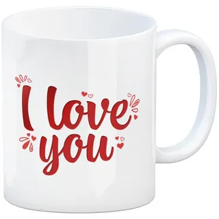 speecheese Tasse I love you Kaffeebecher Liebe Glück Valentinstag Pärchen Paar Ehe