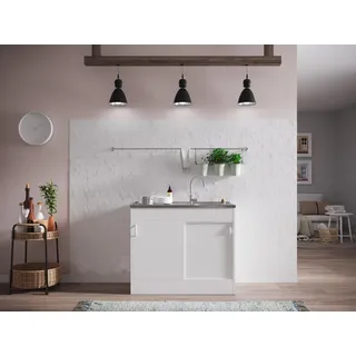 Respekta Samara Unterschrank Spüle 100 cm Weiß