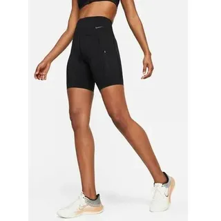 Nike Go High-Waisted 8 Sport-Shorts Schwarz XS