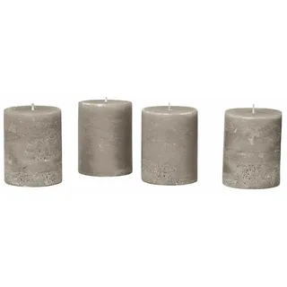 Loberon Mirabeau Stumpenkerze 4 St. taupe