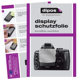 dipos 5x Displayschutzfolie klar für Nikon D40x | Passt perfekt, Ultra-Dünn, kratzfest, blasenfrei, Case-Friendly, hüllenfreundlich, Fingerprint-kompatibel, selbstklebend