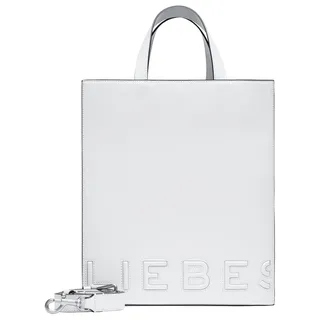 Shopper LIEBESKIND BERLIN "Paperbag M PAPER BAG LOGO CARTER" Gr. B/H/T: 29 cm x 34 cm x 15 cm, weiß (offwhite) Damen Taschen Handtaschen Handtasche Bag Ladies, Zertifiziert nach LWG