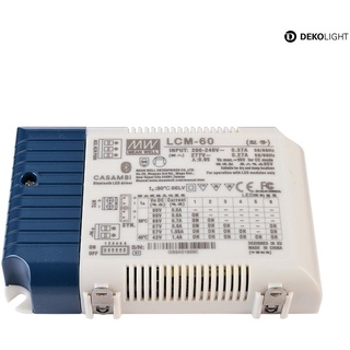 Meanwell LED-Netzgerät DIM MULTI CC LCM-60BLE / Casambi + Push, 60W, IP20, stromkonstant, weiß D-862245