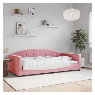 vidaXL Tagesbett Rosa 100x200 cm Samt
