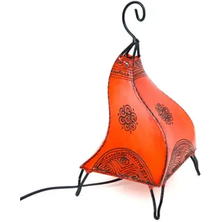 Orientalische marokkanische Leder Lampe Stehlampe Stehleuchte Hennalampe Leuchte