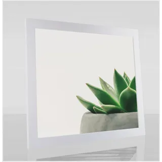 Bilderrahmen Diamond 80x80 cm Weiss Matt ideal für Diamond Painting mit 1 mm klarem Kunstglas
