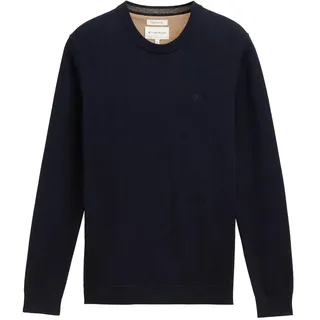 Tom Tailor 1038426 Basic Knit Pullover Knitted Navy Melange L