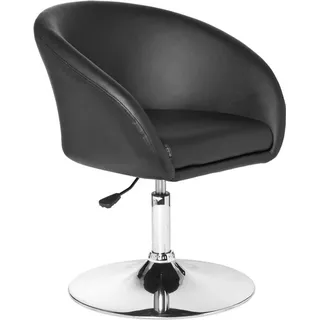 AMSTYLE Relaxsessel SPM2.157 Kunstleder 62 x 55 x 55 cm Schwarz drehbar
